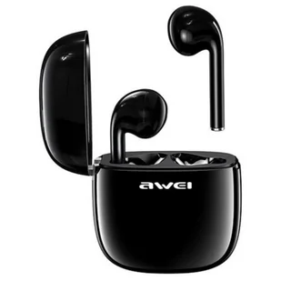 Awei słuchawki Bluetooth 5.0 T28 TWS + stacja dokująca czarny/black AWEI051BLK - Słuchawki - miniaturka - grafika 1