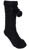 Skarpetki damskie - Czarne, grube skarpetki - miniaturka - grafika 1