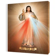 Ikony i obrazy sakralne - Obraz religijny na płótnie Jezus Miłosierny, Jezu Ufam Tobie - miniaturka - grafika 1