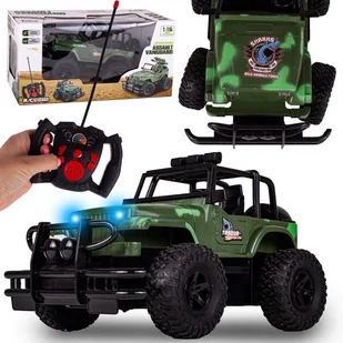 Auto Terenowe Jeep Zdalnie Sterowane 1:15 Samochód - Zabawki zdalnie sterowane - miniaturka - grafika 1