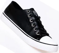 Moda i Uroda OUTLET - Trampki BIG STAR CZARNE ekoskóra EE174072 r43 - miniaturka - grafika 1