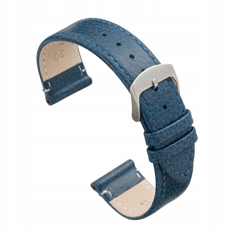 Pasek skórzany do zegarka z tłoczeniem bawoła, elegancki Ref86