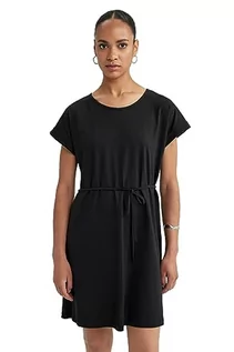 Sukienki - DeFacto Damska sukienka letnia – Bodycon sukienka damska, stylowa i elegancka – letnia sukienka dla kobiet, kobieca i wygodna sukienka, czarny, XL - grafika 1