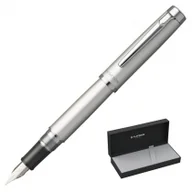 Pióra wieczne - Platinum Pióro wieczne Proycon Luster Satin Silver M srebrne PLA-PNS8000-79M - miniaturka - grafika 1