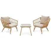 Meble ogrodowe - Zestaw mebli ogrodowych Savona - Beżowy/Kremowy - miniaturka - grafika 1