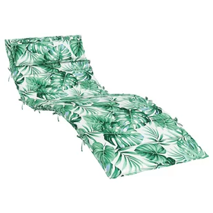 Poduszka na leżak, wzór w liście, 180x60x3 cm, tka - Poduszki na krzesła Poduszka na leżak, wzór w liście, 180x60x3 cm, tka - Poduszki na krzesła - miniaturka - grafika 1