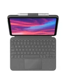 Etui do tabletów - Logitech Etui z klawiaturą Combo Touch do iPada 10-tej generacji UK szare - miniaturka - grafika 1