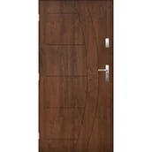 Drzwi zewnętrzne - PANTOR Drzwi stalowe zewnętrzne wejściowe Hawr orzechowe 80 lewe - miniaturka - grafika 1