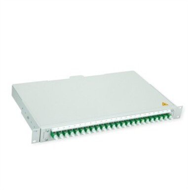 TELEGRTNER Panel światłowodowy TELEGÄRTNER BASIS V z złączami, 24x E2000, zielony, OS2 APC 26.11.6106
