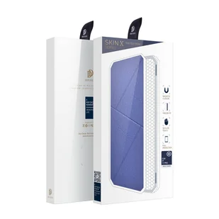 Dux Ducis Skin X kabura etui pokrowiec z klapką iPhone 13 Pro niebieski - Etui i futerały do telefonów - miniaturka - grafika 5