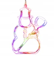 Ozdoby bożonarodzeniowe - Ozdoba Świąteczna Bałwanek LED na okno 20cm 10led - miniaturka - grafika 1