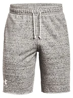 Spodenki męskie - Under Armour Szorty dresowe w kolorze szarym - miniaturka - grafika 1
