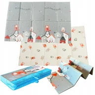 Maty piankowe - MATA PIANKOWA DWUSTRONNA SKŁADANA PTASZKI 150x200cm DZIECI PTASZKI - miniaturka - grafika 1