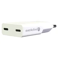 Ładowarki samochodowe - ład siec. everActive 30W 2xUSB-C SC-385Q - miniaturka - grafika 1
