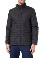 Kurtki męskie - Geox Męska kurtka M Wilmer, czarny, 54 - miniaturka - grafika 1