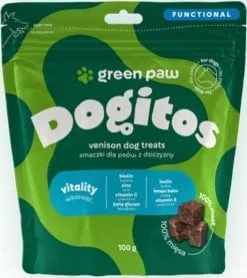 Cosma Cannabis Green Paw Dogitos Vitality 100g - Przysmaki dla psów - miniaturka - grafika 1