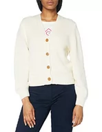 Swetry damskie - GANT Sweter damski, kremowy, XL - miniaturka - grafika 1