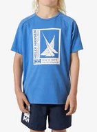 Koszulki i topy damskie - Koszulka dziecięca Helly Hansen Port T-Shirt - ultra blue - miniaturka - grafika 1
