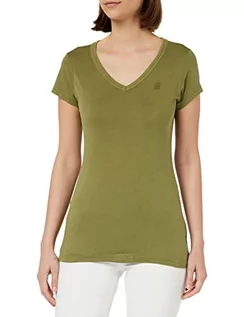 Koszulki i topy damskie - G-STAR RAW Women's Eyben Stripe Slim V-Neck Top T-Shirt zielony (Avocado gd D21314-B059-D832), S, Zielony (Avocado Gd D21314-b059-d832), S - grafika 1