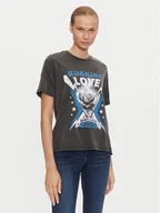 Koszulki i topy damskie - ONLY T-Shirt Lulu 15307345 Czarny Regular Fit - miniaturka - grafika 1