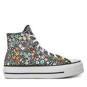 Trampki damskie - Trampki Converse Chuck Taylor All Star Lift Allover Florals A15009C Kolorowy - miniaturka - grafika 1