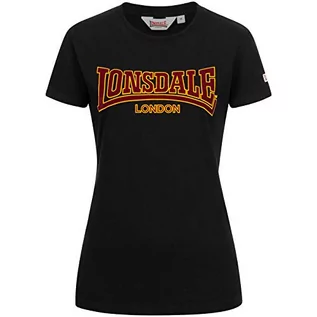 Koszulki i topy damskie - Lonsdale Damska koszulka Ribchester czarny czarny M 117097 - grafika 1