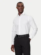 Koszule męskie - Guess Koszula LV019EU006 Biały Slim Fit - miniaturka - grafika 1