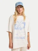 Koszulki i topy damskie - Billabong T-Shirt This Sunny Time EBJZT00479 Biały Loose Fit - miniaturka - grafika 1