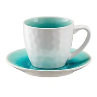 Filiżanki - Filiżanka Z Kamionki Szaro-Niebieska 240 Ml Ze Spodkiem Opal Blue Villa Italia - miniaturka - grafika 1