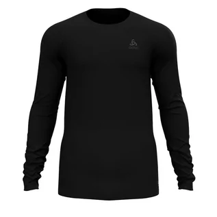 Koszulki i topy damskie - ODLO Active F-Dry Light Plus Top Crew Neck L/S Men, czarny XXL 2021 Koszulki bazowe z długim rękawem 141282-15000-2XL - grafika 1
