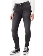 Botki damskie - Calvin Klein Jeans Damskie dżinsy ze skinny botki Mid Rise, Czarny jeans, 34W Regularne - miniaturka - grafika 1