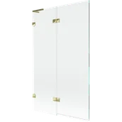 Parawany nawannowe - Mexen Lunar L parawan nawannowy 2-skrzydłowy lewy 110 x 150 cm, transparent, złoty - 897L-110-100-50-00-L - miniaturka - grafika 1