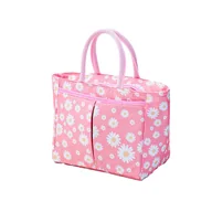 Torby i wózki na zakupy - Torba termiczna na lunch piknik wodoodporna 5,5L różowa Be-active.pl - miniaturka - grafika 1