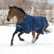 Derki dla konia - Bucas Derka padokowa 150g 1200D IRISH - navy/gold - miniaturka - grafika 1