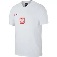 Koszulki sportowe męskie - Nike, Koszulka męska, Poland BRT Ftbl Top SS CD0876 100, biały, rozmiar XXL - miniaturka - grafika 1