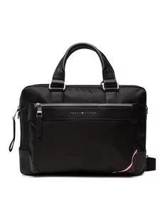 Tommy Hilfiger Torba na laptopa 1985 Nylon Slim Computer Bag AM0AM08447 Czarny - Torby na laptopy - miniaturka - grafika 1