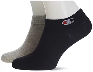 Champion Unisex stopki (6 sztuk), jasnoszary melanż, biały, czarny, 43-46 EU - Skarpetki damskie - miniaturka - grafika 1