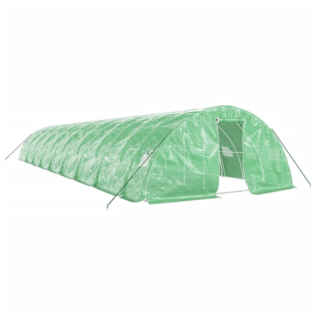 Prolenta Premium - Szklarnia z ramą stalową zielona 90 m² 18x5x2,3 m