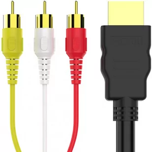 Kabel Adapter Przewód Hdmi Do 3X Rca Cinch Audio - Kable - miniaturka - grafika 1