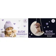 Szkolne artykuły papiernicze - Beniamin Blok techniczny A4 The Sweet Pets biały 10 kartek - miniaturka - grafika 1