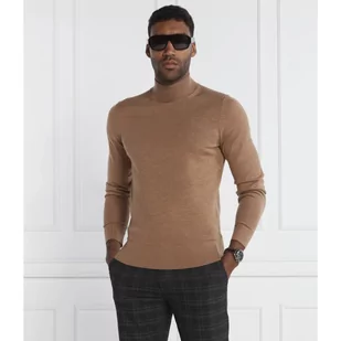 Calvin Klein Wełniany golf | Slim Fit - Swetry męskie - miniaturka - grafika 1