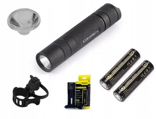 Latarka Convoy S2+ T6-4c 2 Ogniwa Soczewka Uchwyt Ładowarka Lii-100 - Latarki - miniaturka - grafika 1