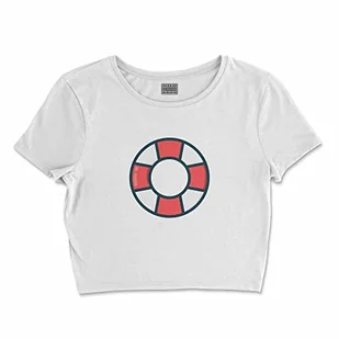 Bona Basics, Damski T-shirt basic, z nadrukiem cyfrowym, 100 bawełny, biały, swobodny, damski top, rozmiar: M, biały, M - Koszulki i topy damskie - miniaturka - grafika 1