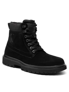 Kozaki damskie - Calvin Klein Jeans Kozaki Lug Mid Laceup Boot Hike YM0YM00270 Czarny - grafika 1