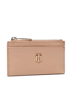 Etui na dokumenty i karty - Tommy Hilfiger Etui na karty kredytowe Th Timeless Cc Holder Pouch AW0AW11620 Beżowy - grafika 1