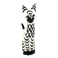 Figurki dekoracyjne - Kot Kotek Figurka Drewniana Kotki Ozdoba Unikatowa Dekoracja Prezent 40cm - miniaturka - grafika 1