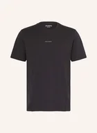 Koszulki sportowe męskie - Salomon T-Shirt Trackline schwarz - SALOMON - miniaturka - grafika 1