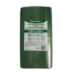 Folia paroizolacyjna Indufol zielona 0,2 mm 1,5 x 20 m Licon - Folie i membrany dachowe - miniaturka - grafika 1