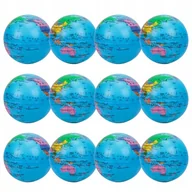 Zabawki sensoryczne - Zestaw 12 Gumowych Piłek Globusowych Mini 5,9 Cm - miniaturka - grafika 1