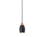 Lampy sufitowe - OxyLED Lampa wisząca ETRO LV DALI czarna/różowe złoto 897126 - miniaturka - grafika 1